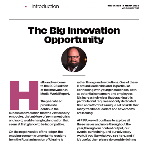 James Hewes Innovation intro James Hewes Innovation intro